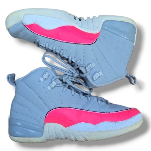 jordan 12 pink and blue